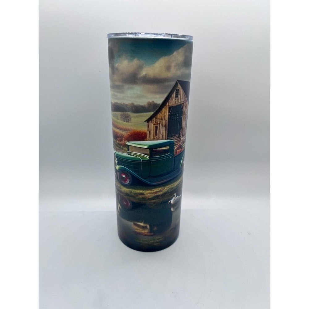 1932 Ford Truck 20 oz Skinny Tumbler Custom Made, New with Straw and Lid